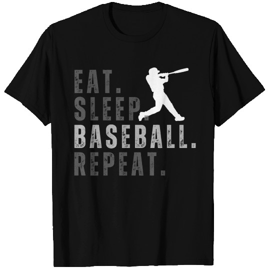 Eat Sleep Baseball Repeat T Shirts