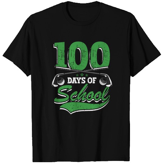 100 Days Of School Sports Golf Ball Athletic T Shirts