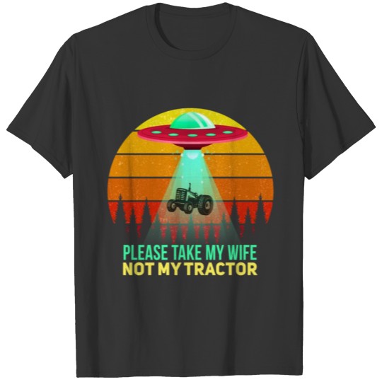 Funny farmer tractor saying motif T Shirts