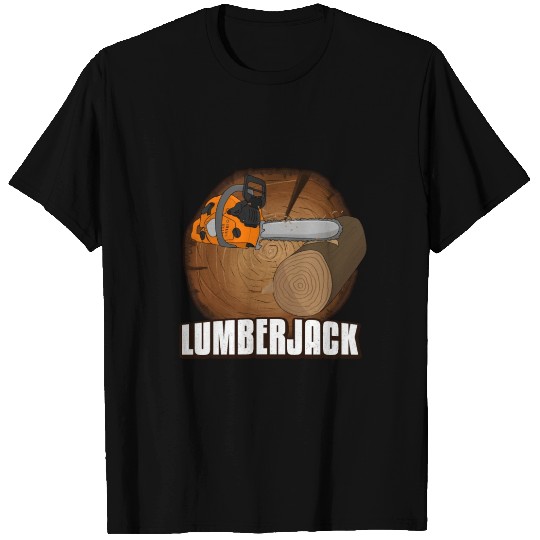 chainsaw Lumberjack T Shirts