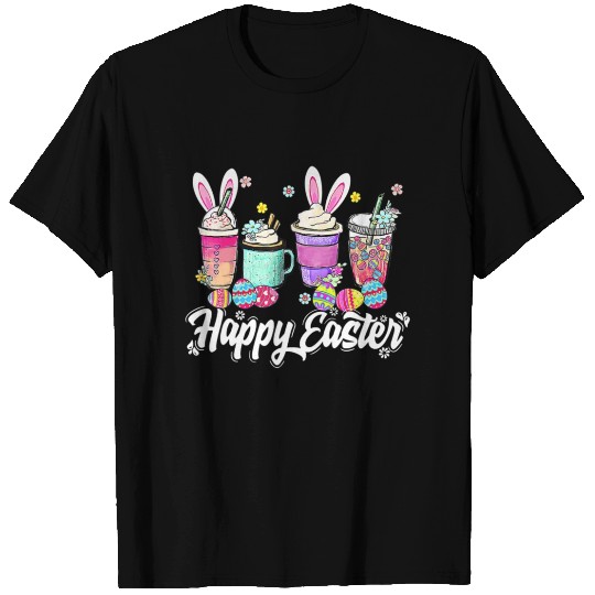 Easter Coffee Bunny Latte Coffee Christian Easter T Shirts
