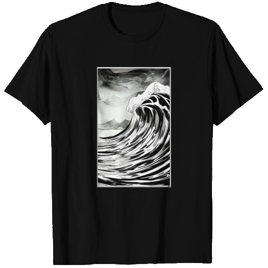 Black and White Dream Wave T Shirts