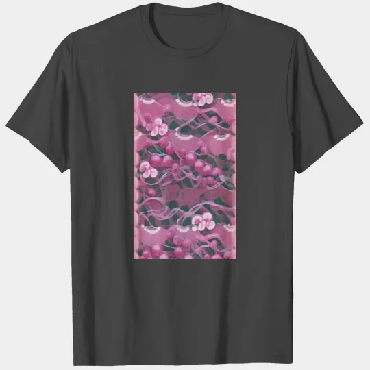 Cherry Blossoms in Lace Attire T Shirts
