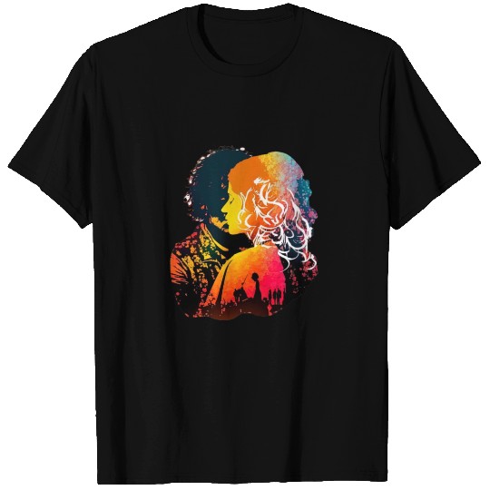 Sweet Couple's Fond Embrace, Valentine's T Shirts