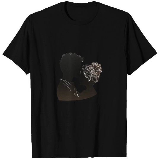 Sweet Couple's Intimate Embrace, Valentine's T Shirts
