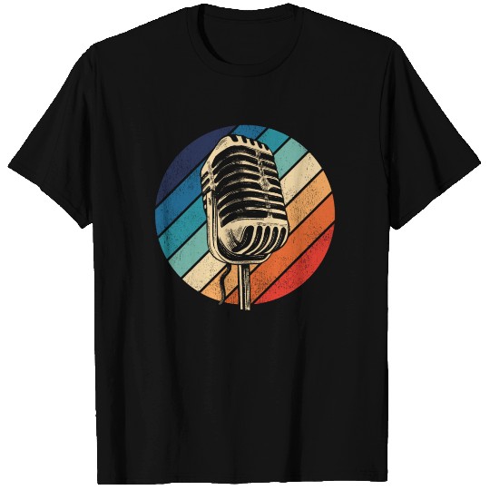 Karaoke Singer Microphone Vocalist T Shirts