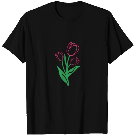 Tulip Gardening Colourful T Shirts