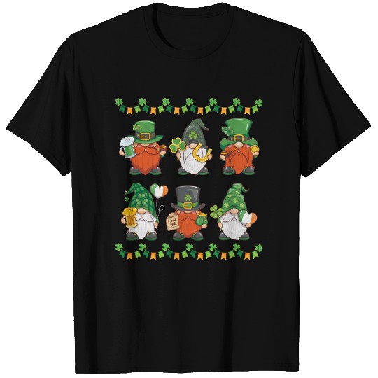 Cute Gnomes Happy St Patricks Day Gnomes Funny T Shirts
