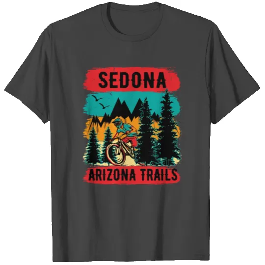 Sedona Mountain Bike Arizonna Trails T Shirts