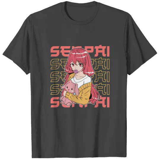 Senpai Japanese Art Mentor Kawaii Manga Anime T Shirts