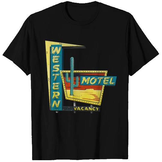Western Motel Route 66 Sayre Oklahoma T Shirts