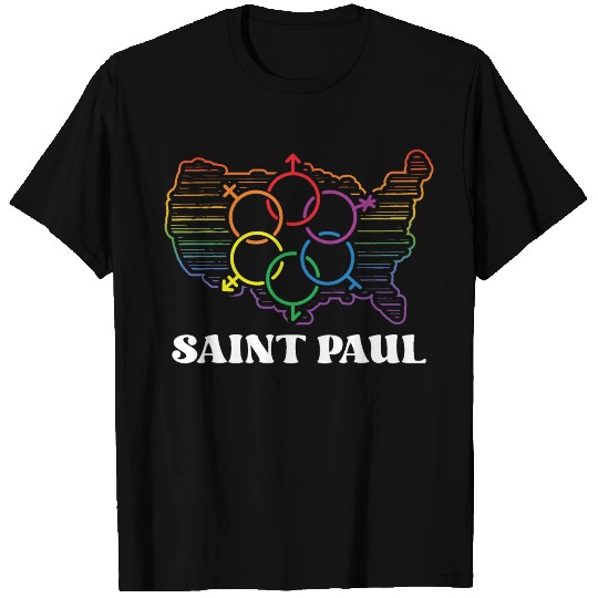 Saint Paul Pride Flag Pride Month LGBTQ Flag LGBT T Shirts