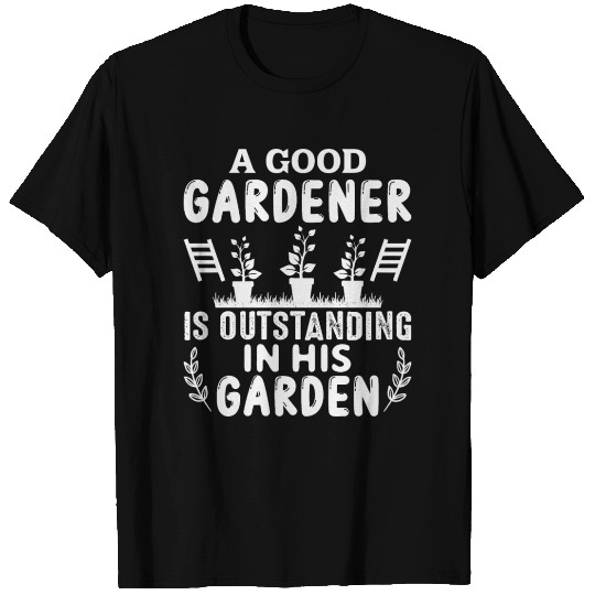 Amateur Gardener In The Garden, Fruit And T Shirts