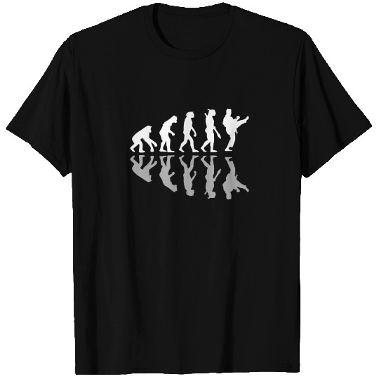 Human Evolution Karate Martial Arts Lover MMA T Shirts