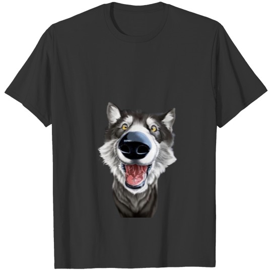 Happy Husky Dog T Shirts