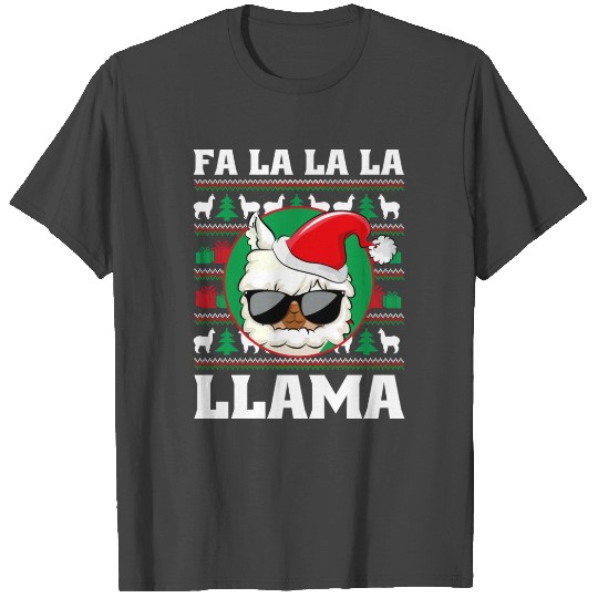 Fa La La Llama Funny Ugly Christmas Cute T Shirts