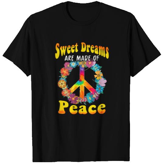 Hippie Peace Groovy FlowerPower Boho Woodstock T Shirts