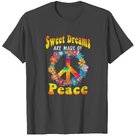 Hippie Peace Groovy FlowerPower Boho Woodstock T Shirts
