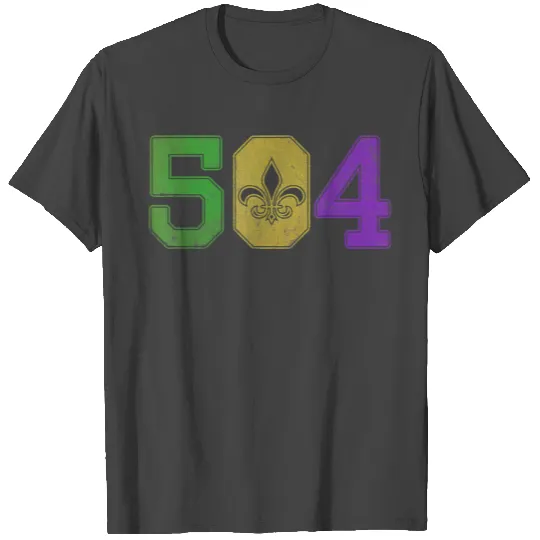 Mardi Gras 504 Nola New Orleans Louisiana LA T Shirts