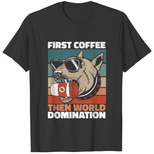 Bull Terrier Dog Coffee Sunglasses T Shirts