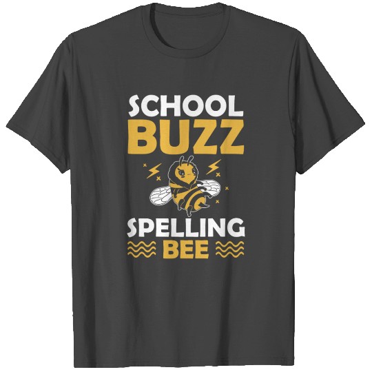 School Buzz Spelling Bee 100 Days of School Humor T Shirts