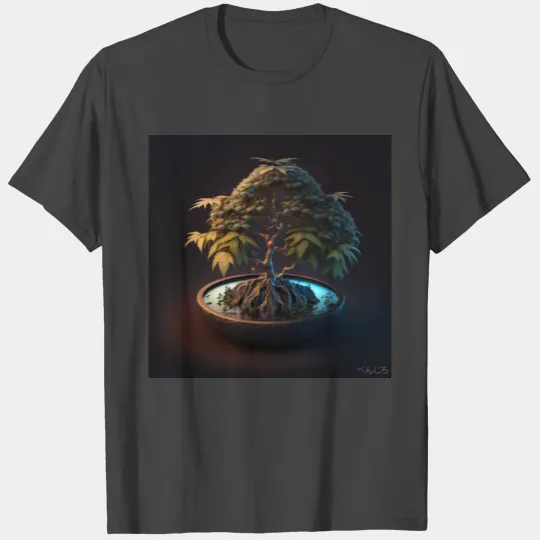 Cannabonsai - Bonsai Tree, Large Cannabis Plant, T Shirts