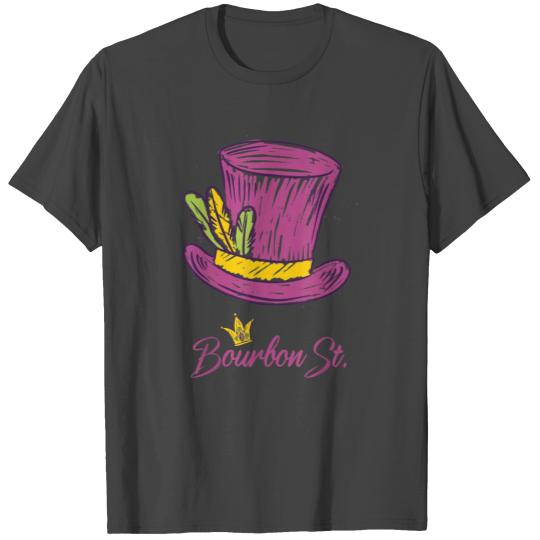 Bourbon Street Mardi Gras New Orleans French Quart T Shirts