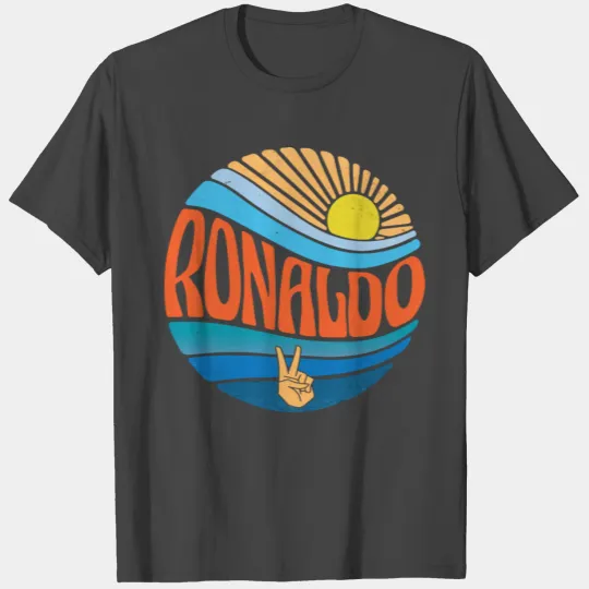 Ronaldo T Shirts Vintage Sunset Ronaldo Groovy Tie