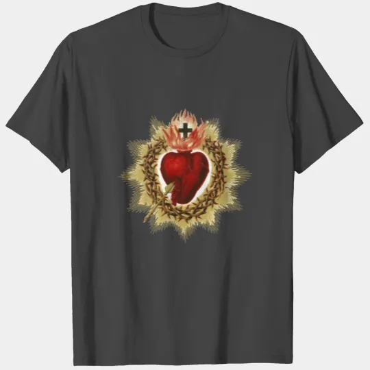 Sacred Heart of Jesus Christ Catholic Blessing Art T Shirts
