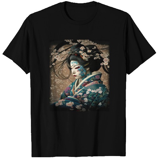 Geisha Japanese Japan Samurai Anime geisha T Shirts