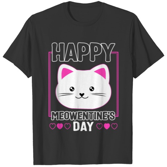 Valentines day T Shirts, Happy Meowentine's Day Cute