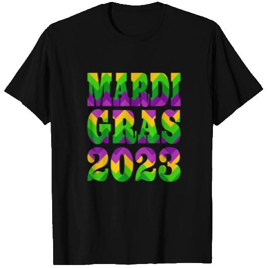 Mardi Gras 2023 - Chevron Artwork T Shirts