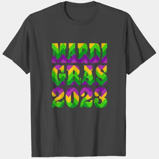 Mardi Gras 2023 - Chevron Artwork T Shirts