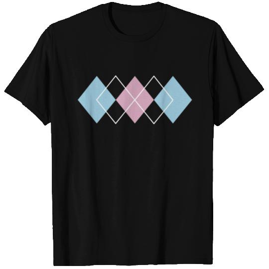 Argyle Vintage Minimalist Pattern T Shirts