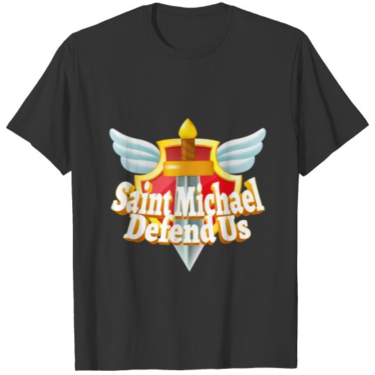 St. Michael the Archangel Icon Dragon Catholic Ang T Shirts