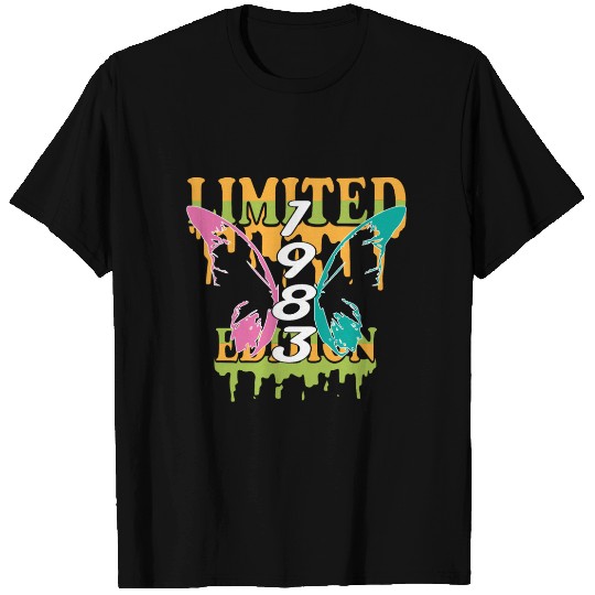 1983 Born Limited Edition Butterfly Gift T Shirts