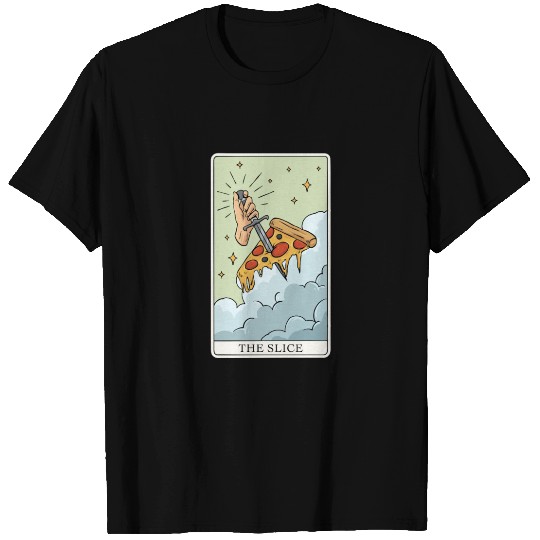 Pizza Tarot Card "The Slice" for a Tarot Reader T Shirts