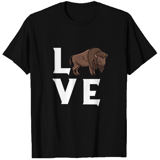 Bison Love Cow Buffalo National Park Western T Shirts