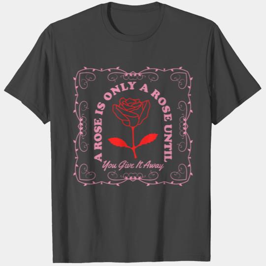 Rose Beautiful Red & Pink Valentine Designer T Shirts