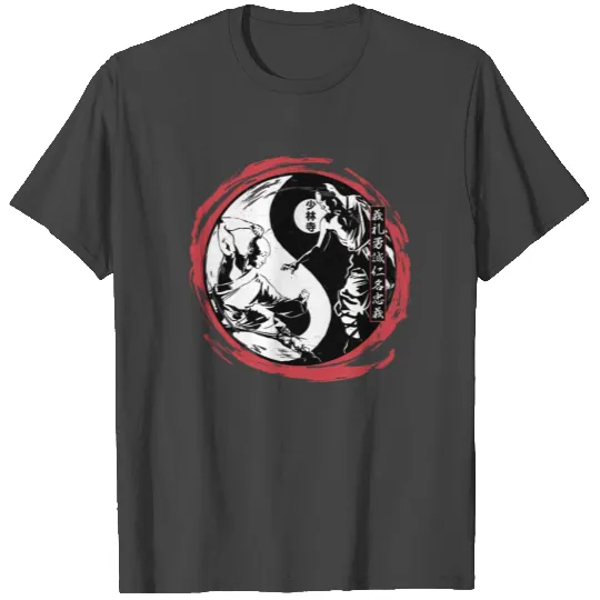 Martial Arts Chinese Shaolin Kung Fu Fighter Yin Y T Shirts