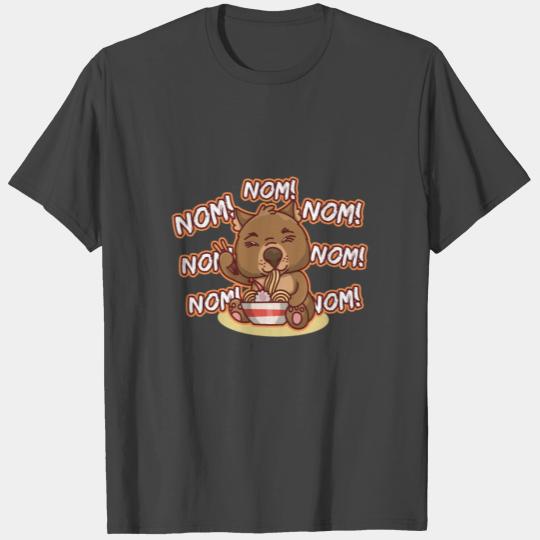 Wombat Eat Ramen T Shirts