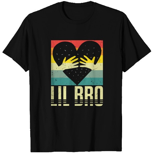 Cute Lil Bro Siblings Brothers Touching Heart T Shirts