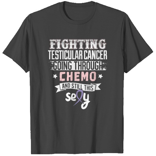 Chemo- Testicular Cancer Awareness Ribbon T Shirts