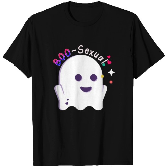 Boo Sexual Cute Bi Ghost LGBT Bisexual Pride Funny T Shirts