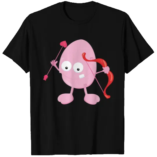 Kids Valentines Day Valentine Light Pink Monster T Shirts