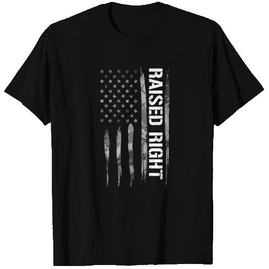 Raised Right - American Flag T Shirts