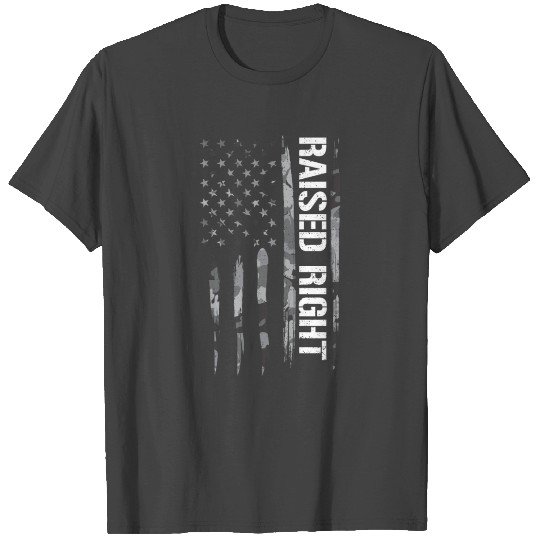 Raised Right - American Flag T Shirts