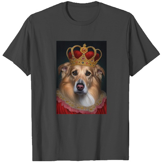 King Collie Dog Portrait Royal Renaissance Animal T Shirts