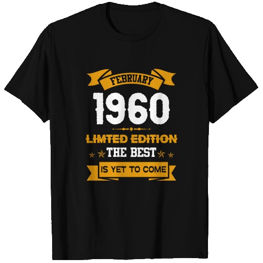 February 1960 Birthday Surprise T Shirts