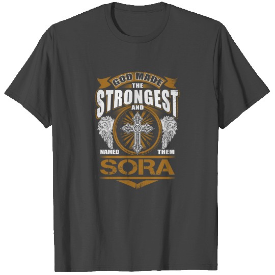 Sora Name T Shirts - God Found Strongest And Named